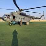 پرواز نجات بخش بالگرد اورژانس بندرعباس 