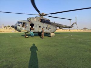 پرواز نجات بخش بالگرد اورژانس بندرعباس 