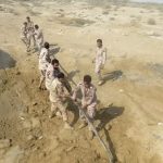 انهدام خط لوله انتقال سوخت قاچاق در سواحل ميناب