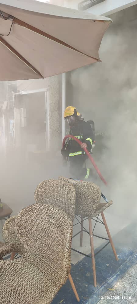 مهار حریق کافه در بندرعباس بدون تلفات جانی